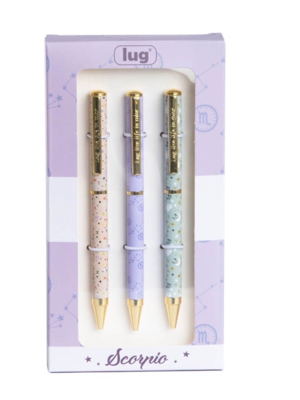 Lug Pens 3pk- Zodiac Scorpio